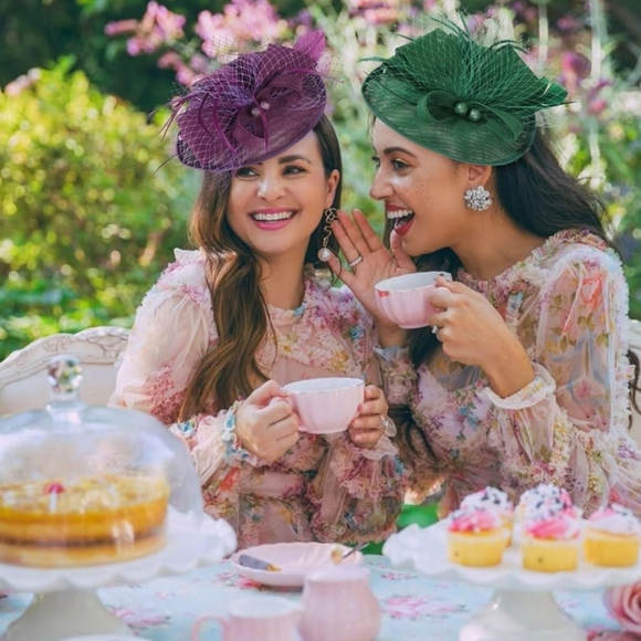 NEW! Elegant Purple Kentucky Derby Fascinator Hat - Picture 4 of 4